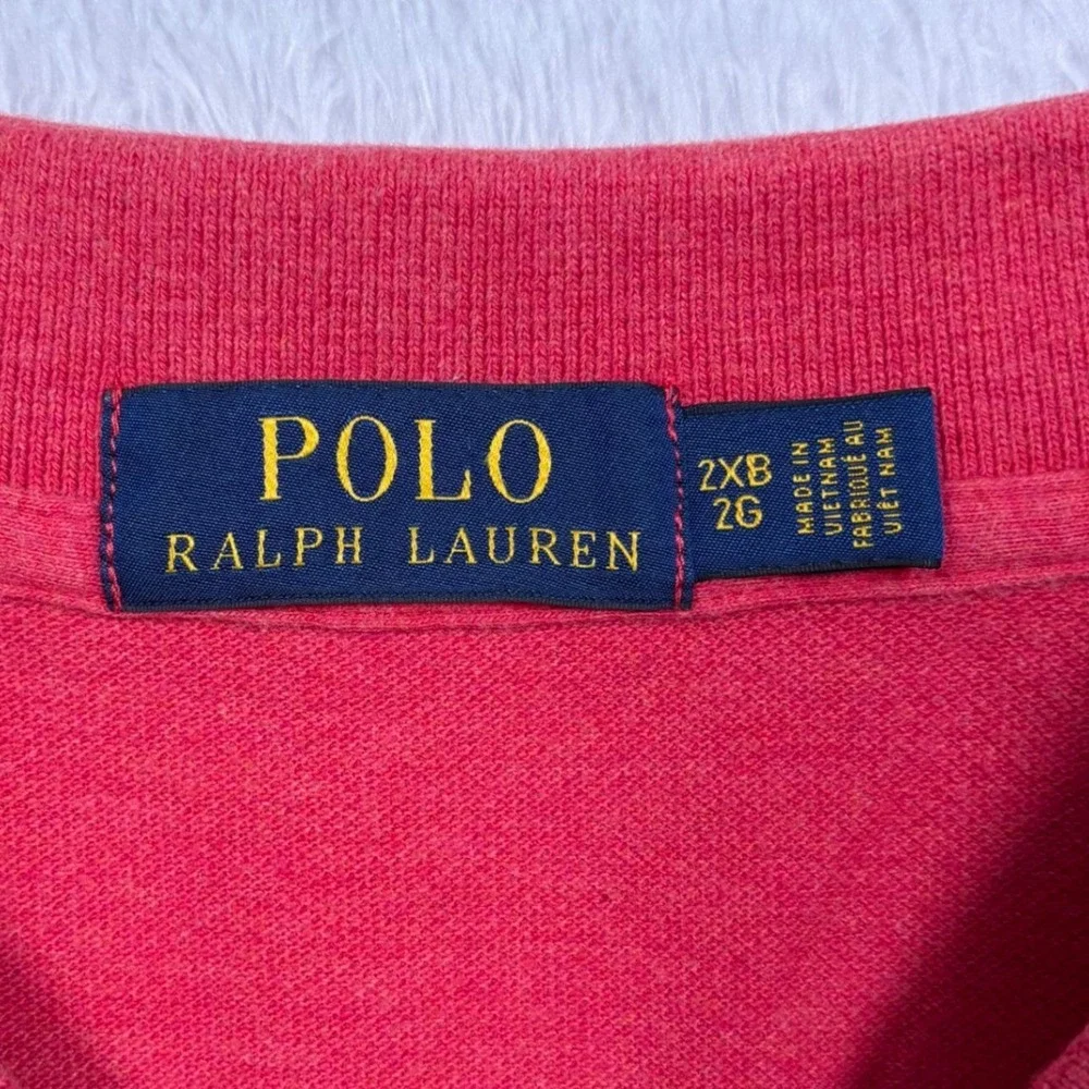 Polo Ralph Lauren Polo Shirt Mens 2XB BIG Red Short Sleeve BOXY Pony Logo Preppy